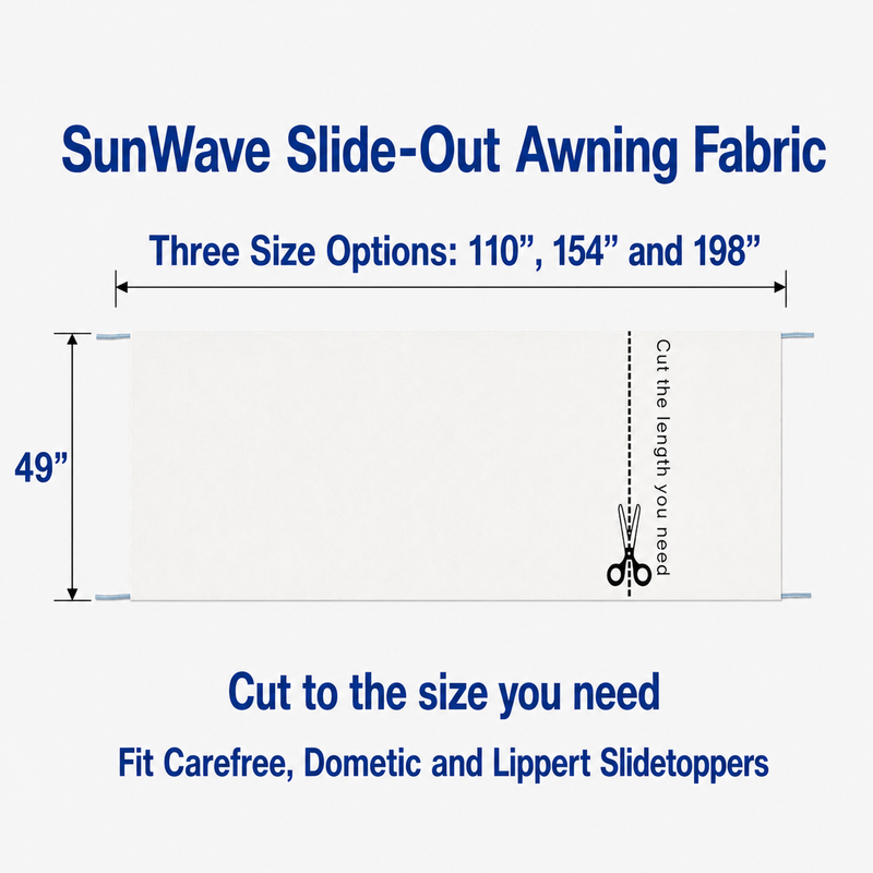 Load image into Gallery viewer, Slide-Out Cover Fabric - White