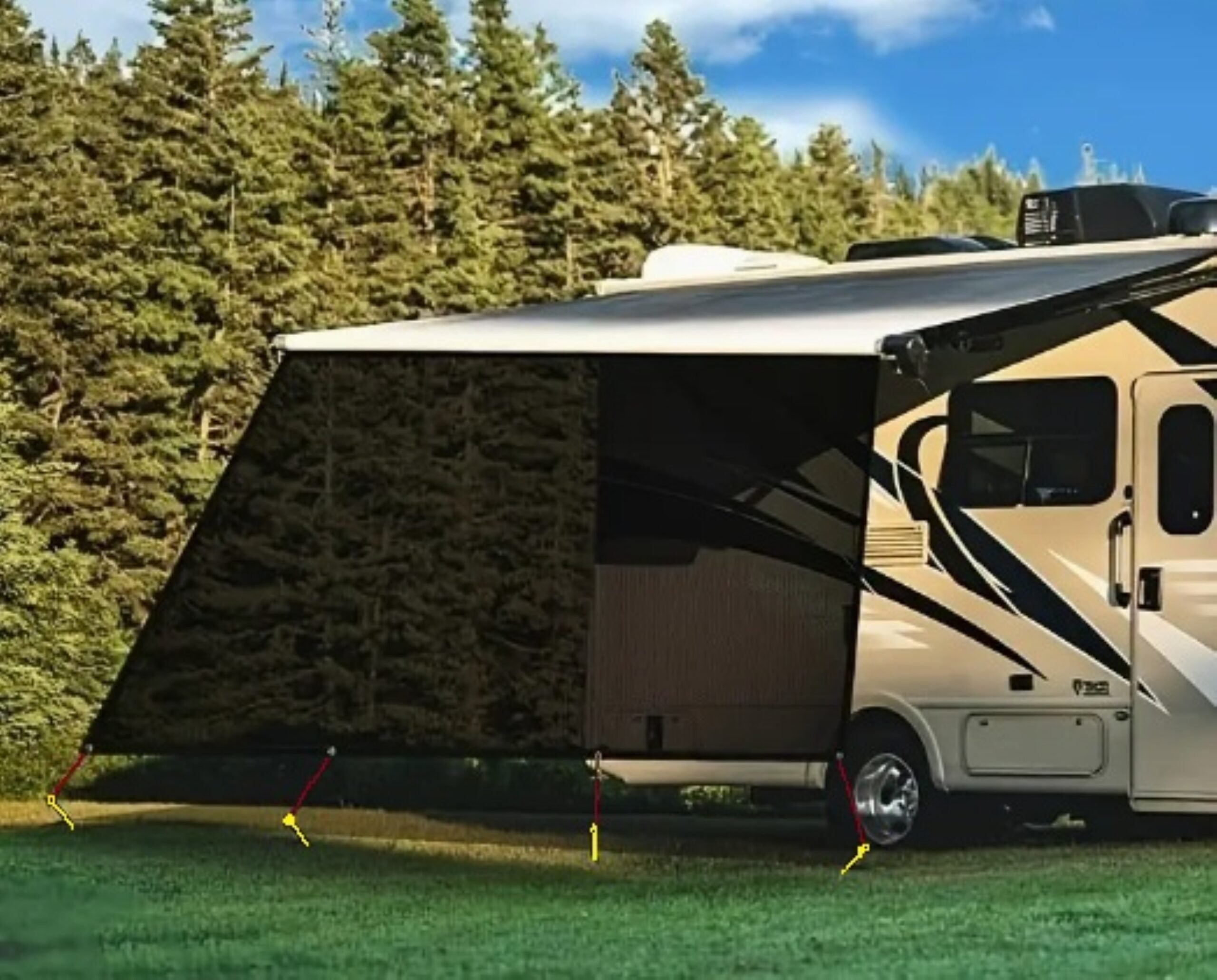 RV Awning Sun Shade