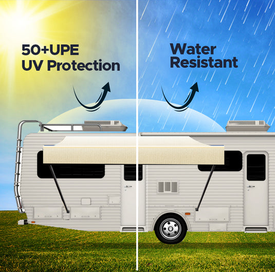 RV Patio Awning Replacement Fabric - Camel Fade