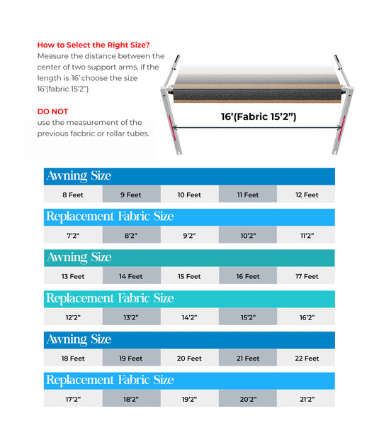 RV Patio Awning Replacement Fabric - Brown Stripe