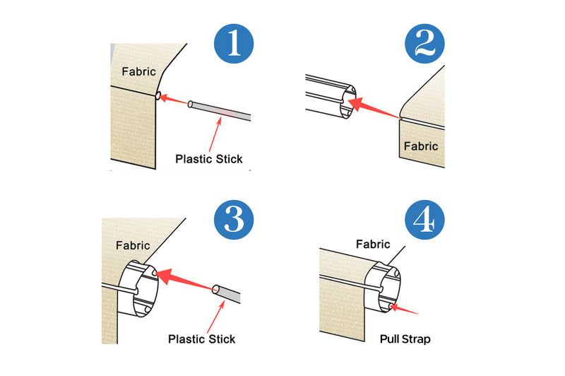 Load image into Gallery viewer, RV Patio Awning Replacement Fabric - Camel Fade
