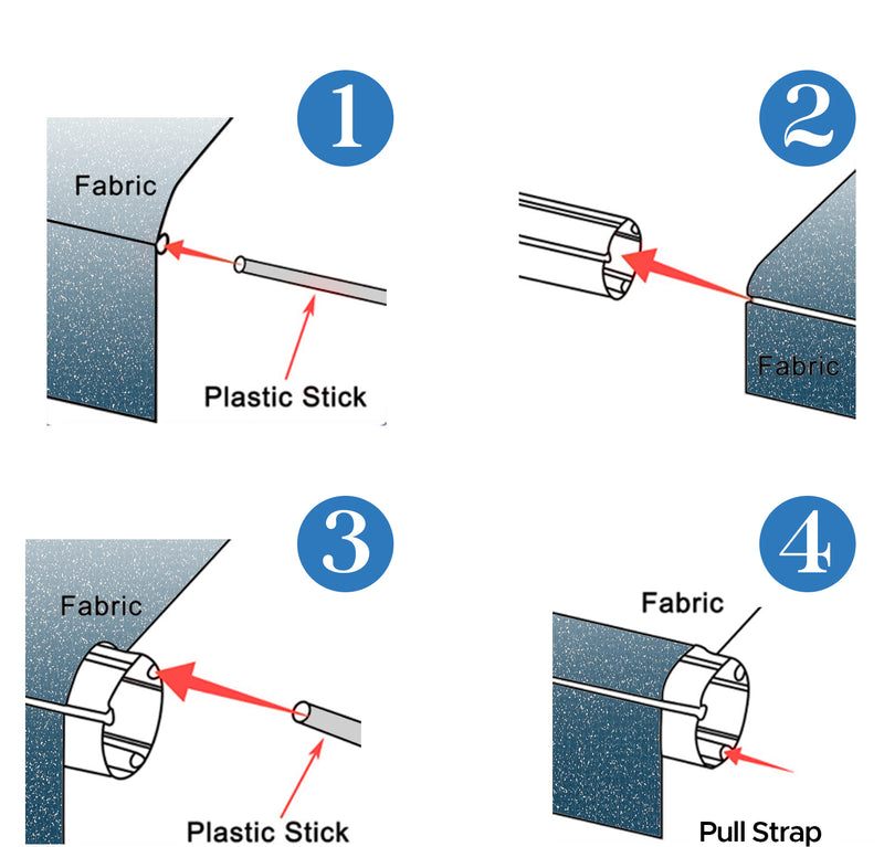 Load image into Gallery viewer, RV Patio Awning Replacement Fabric - Ocean Blue Fade
