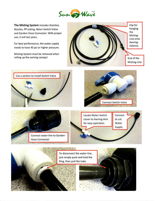Awning Outdoor Misting System image 2