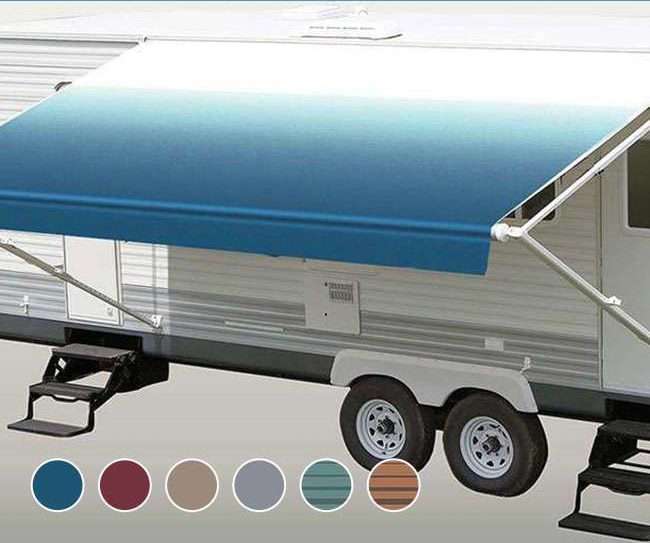 How To Replace An Rv Patio Awning Great Tutorial Camper Awnings Patio Awning Rv Awning Replacement